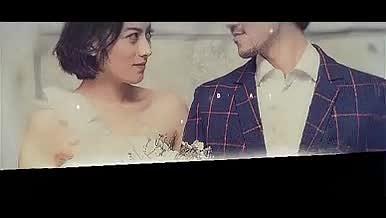 白色花纹和文字装饰唯美婚礼微电影AE模板视频的预览图